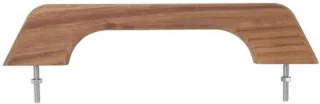 Teakhouten handvat voor boot 12 inch met 2 bouten