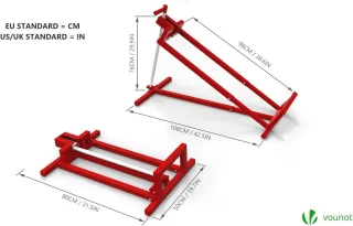 Telescopische Lifter voor Grasmaaiers