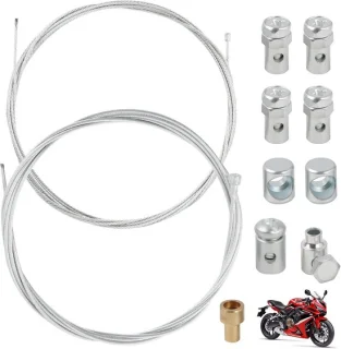 Throttle kabel 2 m, diameter 2 mm, universeel