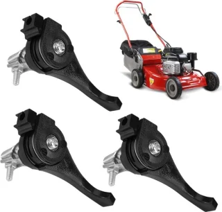 Throttle lever voor grasmaaier - 3 stuks - zwart - ShopVlot