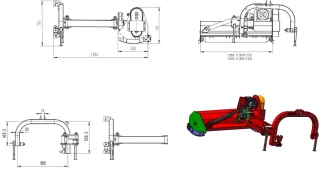 Torros KPV125 Klepelmaaier 125 cm