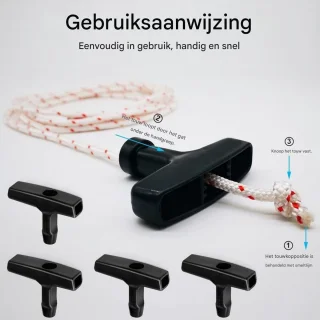 Tovbmup Startkabel voor grasmaaier 10 m