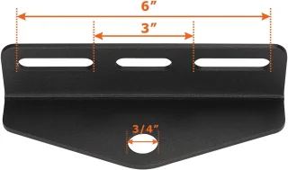 Trekhaak voor grasmaaier heavy duty adapter 7,5-15,2 cm montage - ShopVlot