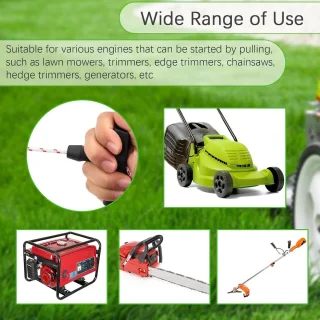 Trekkoord grasmaaier 10m - 3mm diameter - vervangingskoord met 4 handgrepen - ShopVlot