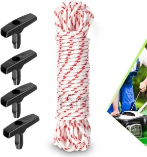 Trekkoord grasmaaier 15m - 4mm diameter - universele vervanging - ShopVlot