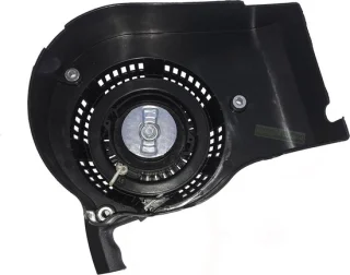 Trekstarter met startkabel voor grasmaaier, zwart
