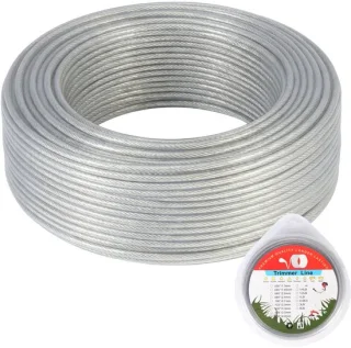 Trimmerdraad 2,4 mm x 30 m voor grasmaaier