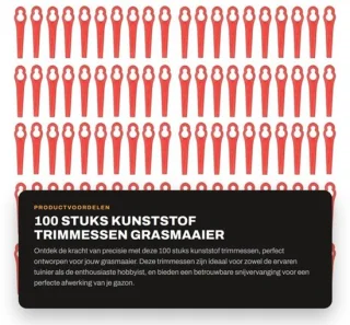 Trimmessen 100 stuks - Kunststof - Maaimes