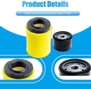 Tune-upkit met lucht- en oliefilter voor grasmaaier