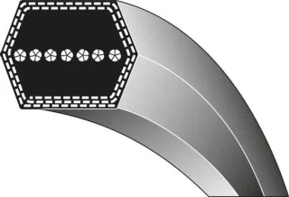 Universeel Aandrijfriem Dubbele V-riem 12,7 x 2794 mm
