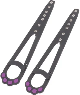 Universeel Kattendeurhouder met slot, 2 stuks, zwart