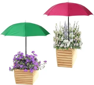 Universeel Plantparasol Verstelbaar 2 stuks met metalen stok en H-paal
