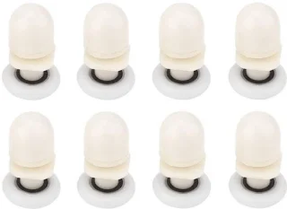 Universeel Schuifdeurwielset 8-delig 25 mm voor Glazen Badkamerdeur