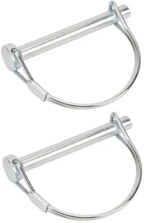 Vergrendelingsbouten 9,8 mm x 70 mm - staal - set van 2 - voor grasmaaier en tractor - m-winkel