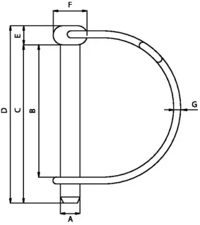Vergrendelingsbouten 9,8 mm x 70 mm - staal - set van 2 - voor grasmaaier en tractor - m-winkel
