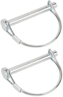 Vergrendelingsbouten 9,8 mm x 70 mm - staal - set van 2 - voor grasmaaier en tractor - m-winkel
