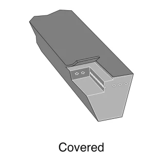 Vervangende aandrijfriem voor grasmaaier, overdekt type, 54 1/2 inch, zwart