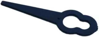 Vervangende grasmaaier messen - plastic mesjes - 6 stuks - zwart