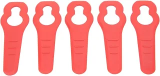 Vervangingsmessen grastrimmer - 50 stuks - rood