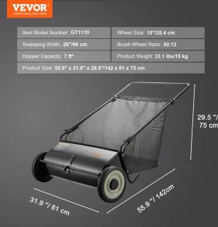 VEVOR Handgrasmaaier Kooimaaier 66 cm