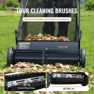 VEVOR Handgrasmaaier Kooimaaier 66 cm