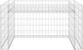 vidaXL Grasmaaieroverkapping met Plantenbak 110x80x60cm Staaldraad