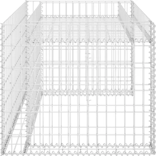 vidaXL Grasmaaieroverkapping met Plantenbak 110x80x60cm Staaldraad