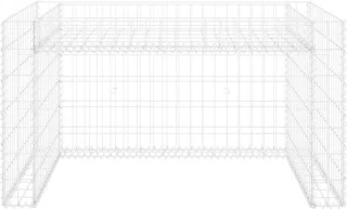 vidaXL Grasmaaieroverkapping met Plantenbak 110x80x60cm Staaldraad