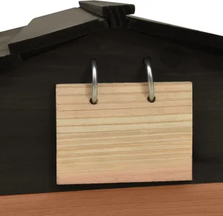 vidaXL Overkapping grasmaaier 78x74x54 cm vurenhout zwart bruin