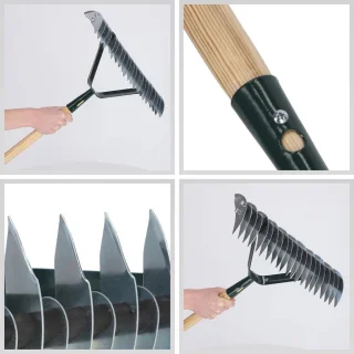 Vloerbeluchter Handmatige verticuteermachine 37 cm