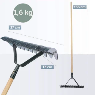 Vloerbeluchter Handmatige verticuteermachine 37 cm