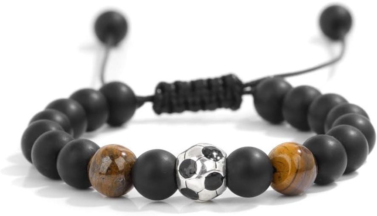 Voetbalarmband jongens edelsteen 1-12 jaar