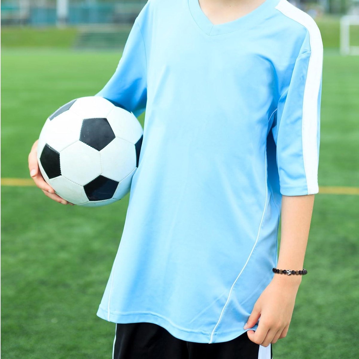 Voetbalarmband jongens edelsteen 1-12 jaar