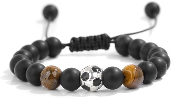 Voetbalarmband jongens edelsteen 1-12 jaar