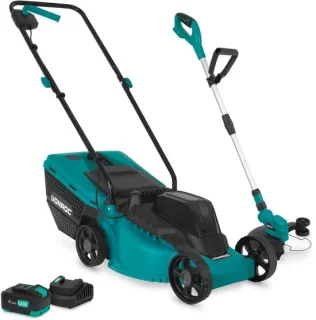 VONROC 20V Accu Grasmaaier en Grastrimmer Set 32 cm