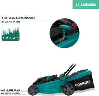 VONROC 40V Accu Grasmaaier 38 cm