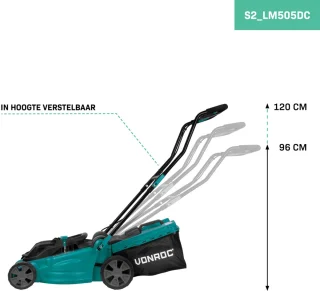 VONROC 40V Accu Grasmaaier 38 cm