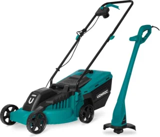 VONROC Grasmaaier 1300W en Grastrimmer 300W Set