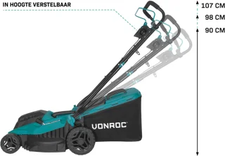 VONROC Grasmaaier 1600W 38 cm