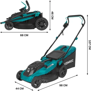VONROC Grasmaaier 1600W 38 cm