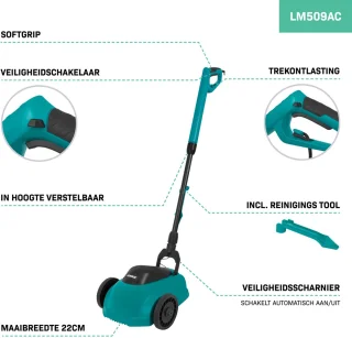 VONROC Mini Elektrische Grasmaaier 22 cm