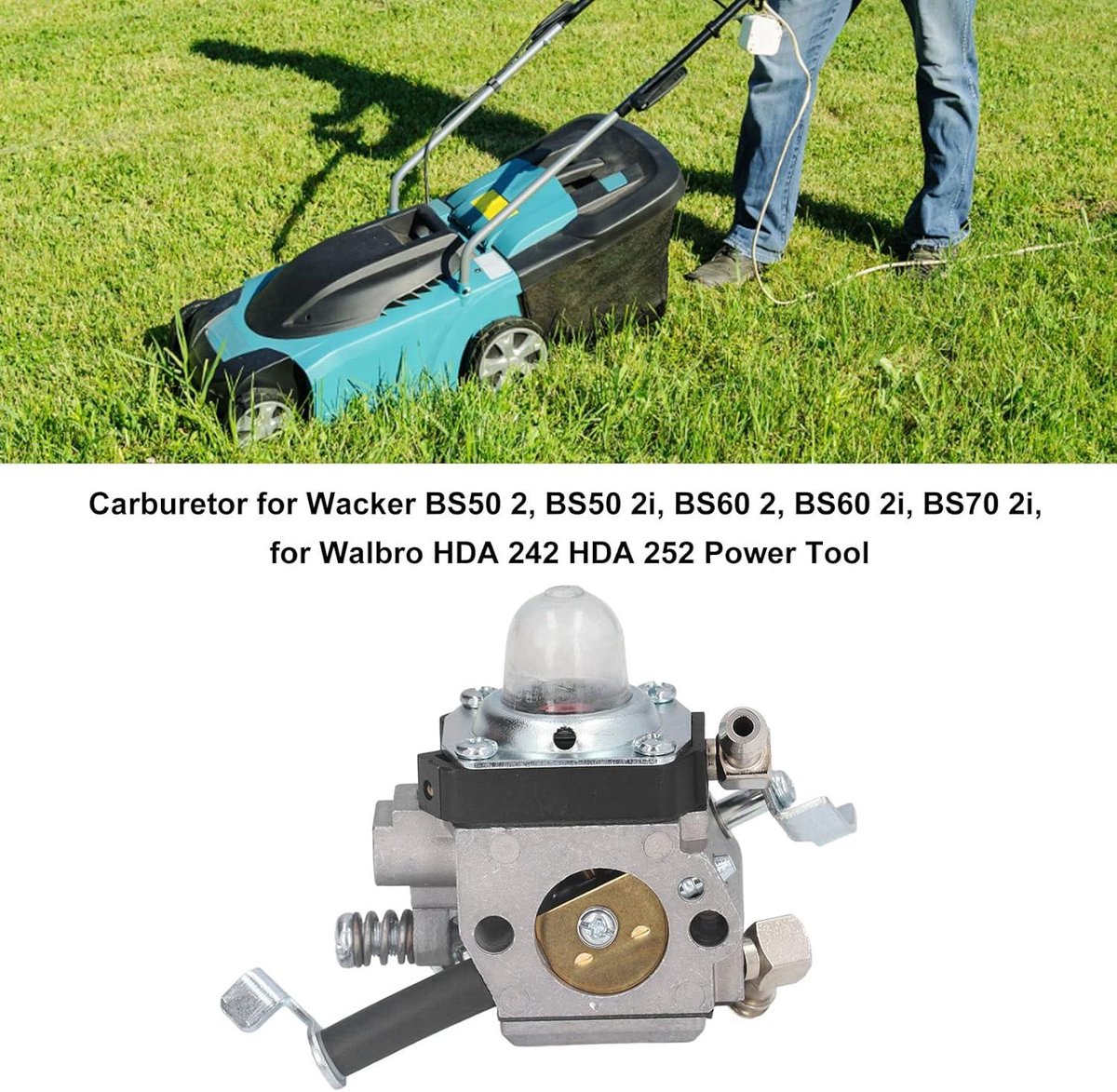 Wacker Grasmaaier Carburateur BS50/BS60/BS70 Walbro HDa 242/252