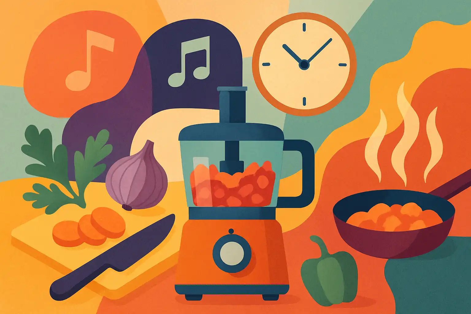 De ultieme hakmolenplaylist: een 30-minuten schema met recepten en muziek voor één maaltijd