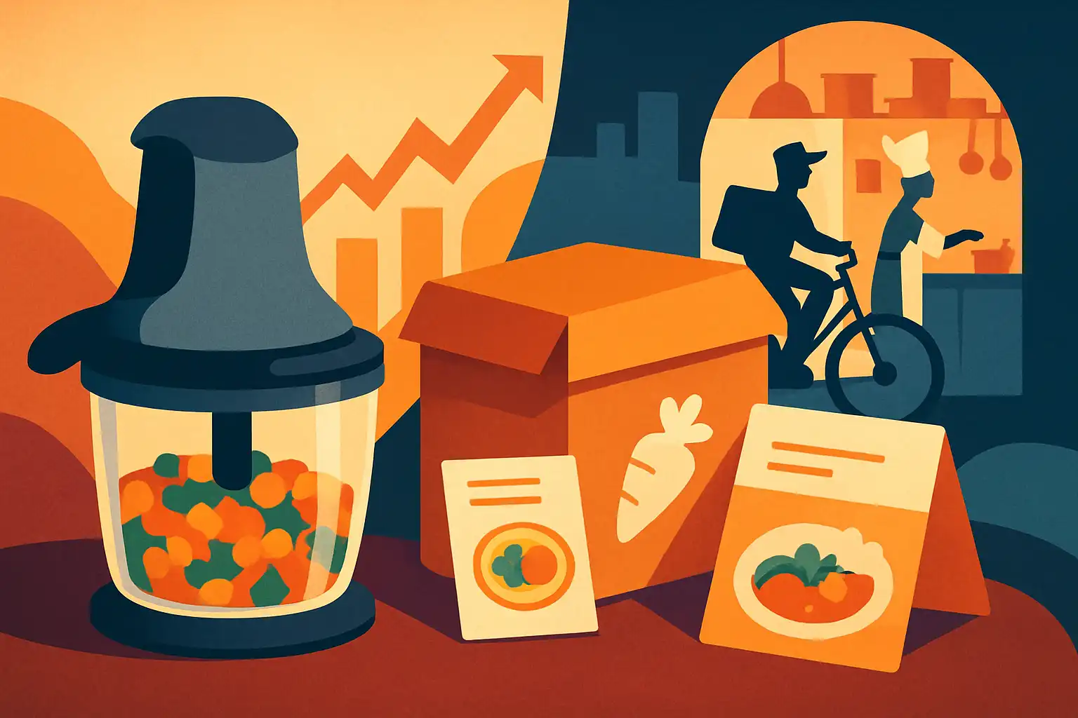 Hoe hakmolens de stille revolutie in bezorgkeukens en maaltijdkits aansteken