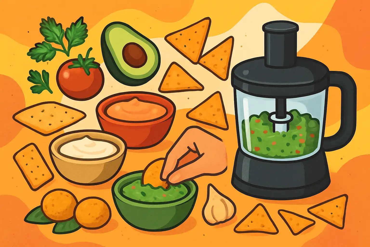 Host een hakmolenparty: 10 snelle dips en bites zonder uren in de keuken