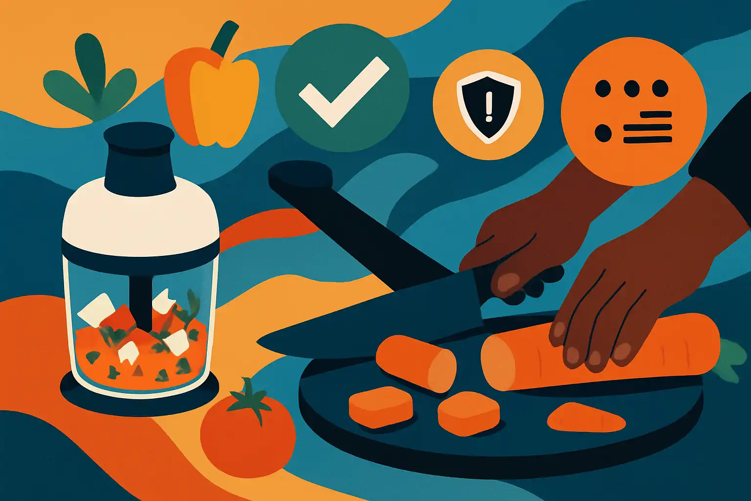 Koken zonder zicht: veilige hakmolen-tips en recepten voor mensen met een visuele beperking