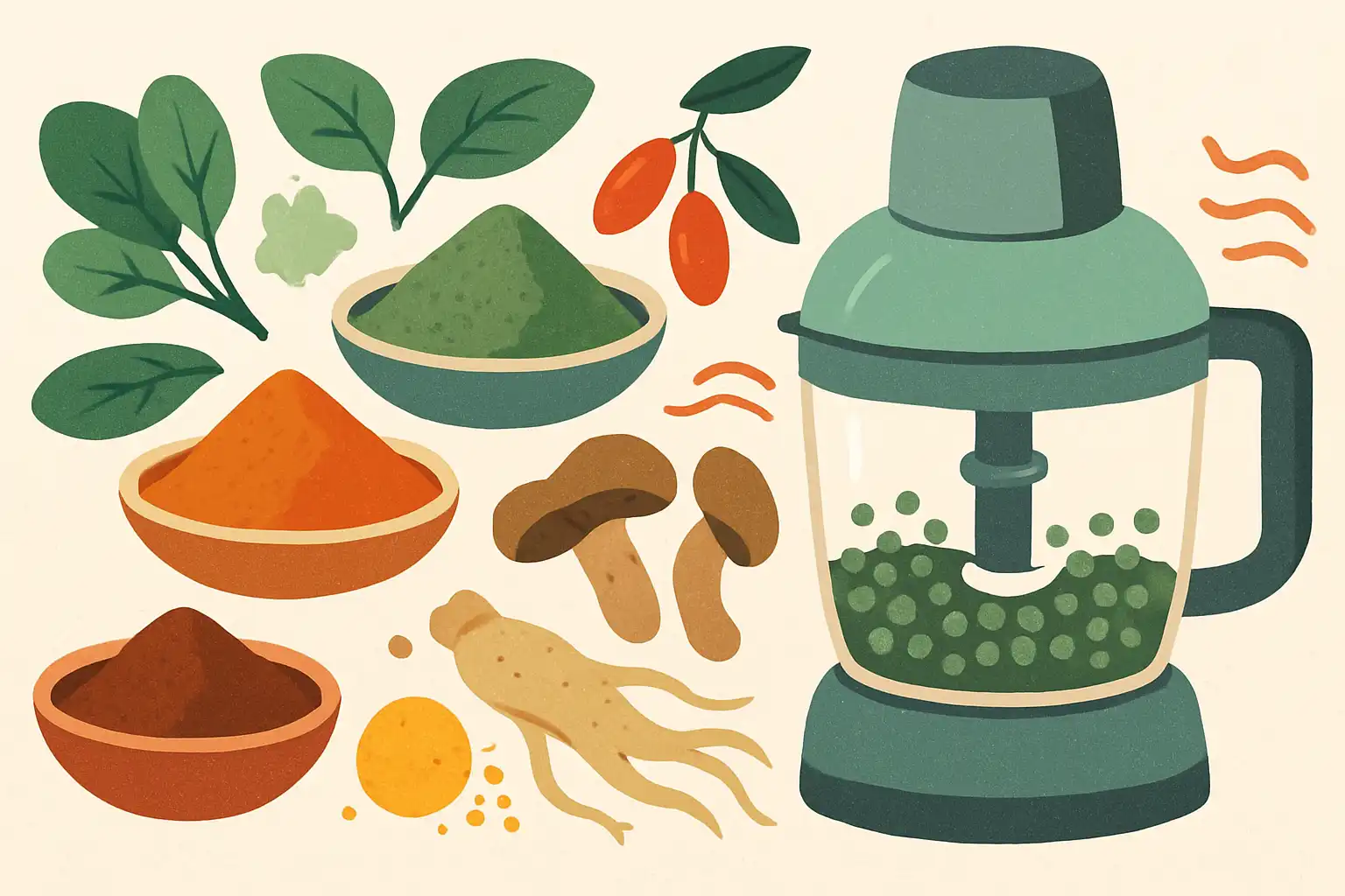 Maak je eigen superfood- en adaptogene poeders met je hakmolen