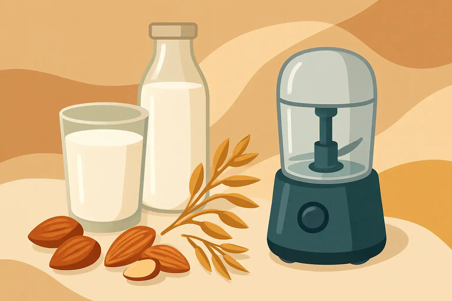 Zelf plantaardige melk maken met je hakmolen: amandel, haver en meer