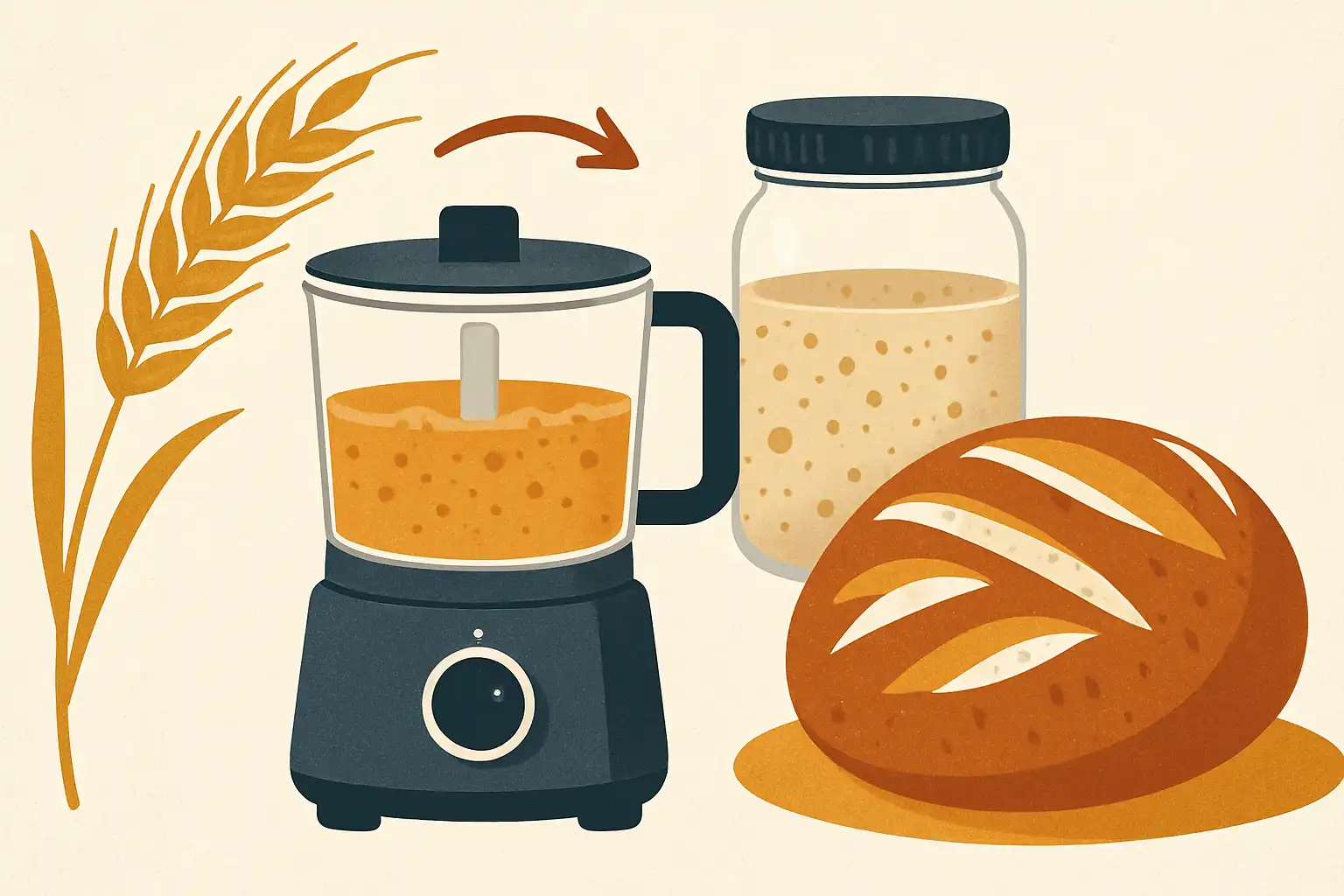 Zuurdesem met je hakmolen: zo maak je van graan tot levain en perfect deeg