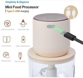 Wat vinden we goed aan de 3-in-1 multifunctionele elektrische keukenmachine-vleesmolen-blenders-Hakmolen-600ML + 3 kleurrijke 240ml kommen-Voor knoflook, noten, vlees, groenten en uien-kitchenaid